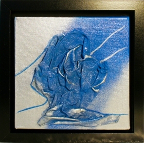 Blue ghost, 25 x 25 cm