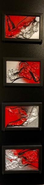 Red-Black, 20 x 80 cm